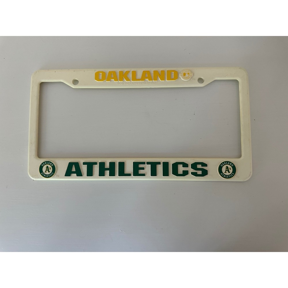 Oakland Athletics MLB License Plate Frame Vintage 2007 Rico Tag Express - Picture 2 of 3
